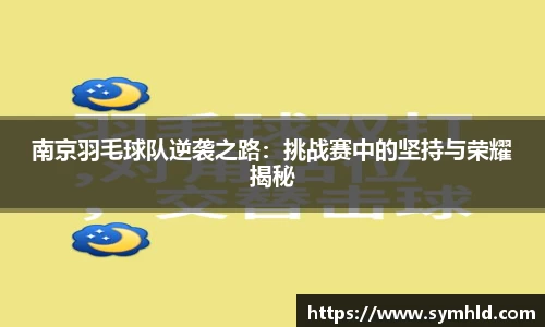 南京羽毛球队逆袭之路：挑战赛中的坚持与荣耀揭秘